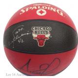 Scottie Pippen & Scott Williams Signed Basketball