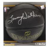 Lenny Wilkens Signed Basketball Schwartz COA