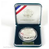 1999-P USA Silver Proof Yellowstone NP $1 in OGP