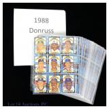 1988 Donruss Baseball Card Set