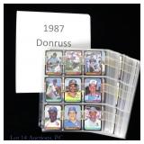 1987 Donruss Baseball Card Set