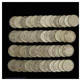 USA 90%-Silver Roosevelt Dimes Roll (50)