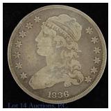 1836 (P) USA 89%-Silver Capped Bust Quarter