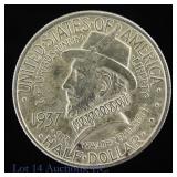 1937 USA 90%-Silver Roanoke NC 350th Comm 50c (BU)