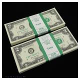 2017-A $2 Fed Reserve Notes CU Consec. S/Ns (200)