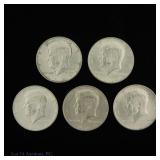 1964 USA 90%-Silver Kennedy 50c (ASW 1.8 Ozt), 5