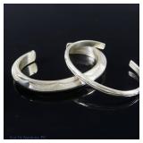 Tahe & Arson Sterling Silver Cuff Bracelets 2+ozt.