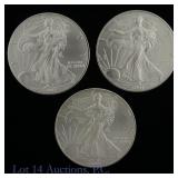 2001 (W) American Silver Eagle $1 Bullion (BU), 3