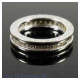 18k W Gold & Diamond Bulgari B.Zero1 Ring Sz 5.5