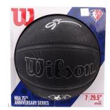 Allen Iverson Signed NBA 75th Basketball, Schwartz
