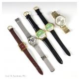 Designer & Advertising Wrist Watches Lot (5)