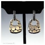 John Hardy Kali Lava Drop Sterling Silver Earrings