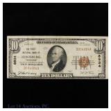 1929 USA $10 National Bank Note (Lewisburg TN)