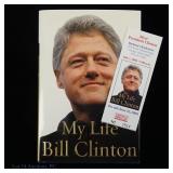 Bill Clinton Signed My Life Book (& Ticket)