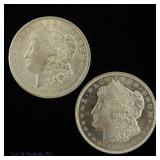 1921 (P) USA Silver Morgan Dollars, 2