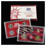 2001-S U.S. Mint 90%-Silver 10-Coin Proof Set