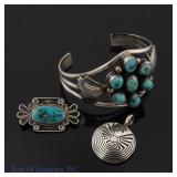 Native American Sterling Silver, Turquoise Jewelry
