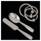 Tiffany & Co Vtg. Sterling Silver Baby Set, 3 ozt.