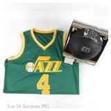 Adrian Dantley Signed Basketball & Jersey, COA