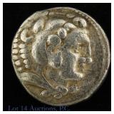 336-323 BCE Ancient Greek Silver Tetradrachm
