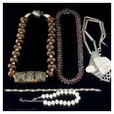 Sterling Jewelry Lot (Necklaces, Bracelets)