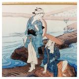 Shunsho Katsukawa "Rice Transplantation" Print
