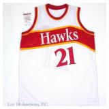 Dominique Wilkins Signed Hawks Style Jersey, JSA