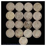 USA 90%-Silver Washington Dimes (17)