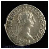 98-117 CE Roman Emperor Trajan Silver Denarius XF