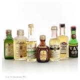 Vintage Scotch & Canadian Whisky Mini Bottles (7)