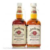 1980s Jim Beam Bourbon Handle Jugs (2X1.75L)