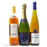 French Brut & Riesling, Chilean Moscato