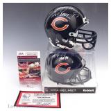 Singletary & Hampton Signed Mini Helmets COA