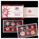 2003-S U.S. Mint 90%-Silver 10-Coin Proof Set