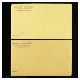 1959 & 1961 USA 90%-Silver Proof Sets In OGP