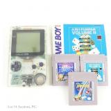Game Boy Pocket Clear Console T+W & Games (3)