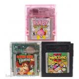 Game Boy & GB Color Wario, Kirby, DK Games (3)