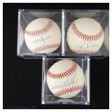 Sandberg Grace Walton Signed Baseballs