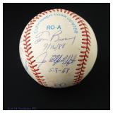 Perfect Game Signed Baseball (7 Sigs - Koufax)