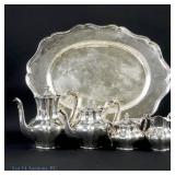Reed & Barton Sterling Silver Tea & Coffee Svc, 5