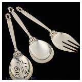 Georg Jensen Strlng Silver 1915 Acorn Serveware, 3