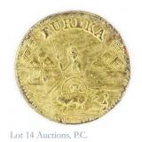 1875 Round Cal 1/2 Gold Charm