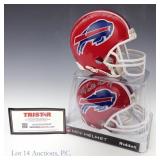 A Reed & J Lofton Signed Mini Helmets Tri Star