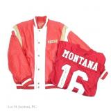 SF 49ers Leather Jacket & Montana Signed Jersey