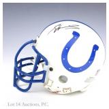 Edgerrin James Signed Colts Mini Helmet Schwartz