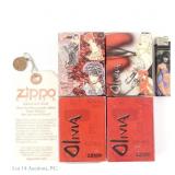 Zippos, Olivia DeBerardinis, Bettie Page NIB (4)