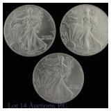 2002 (W) American Silver Eagle $1 Bullion (BU), 3