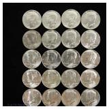 1964 USA 90%-Silver Kennedy Half Dollars (20)