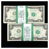 2017-A $2 Fed Reserve Notes CU Consec. S/Ns (200)