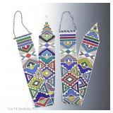 Ndebele Nyoga Beaded Wedding Veil (2 pcs)